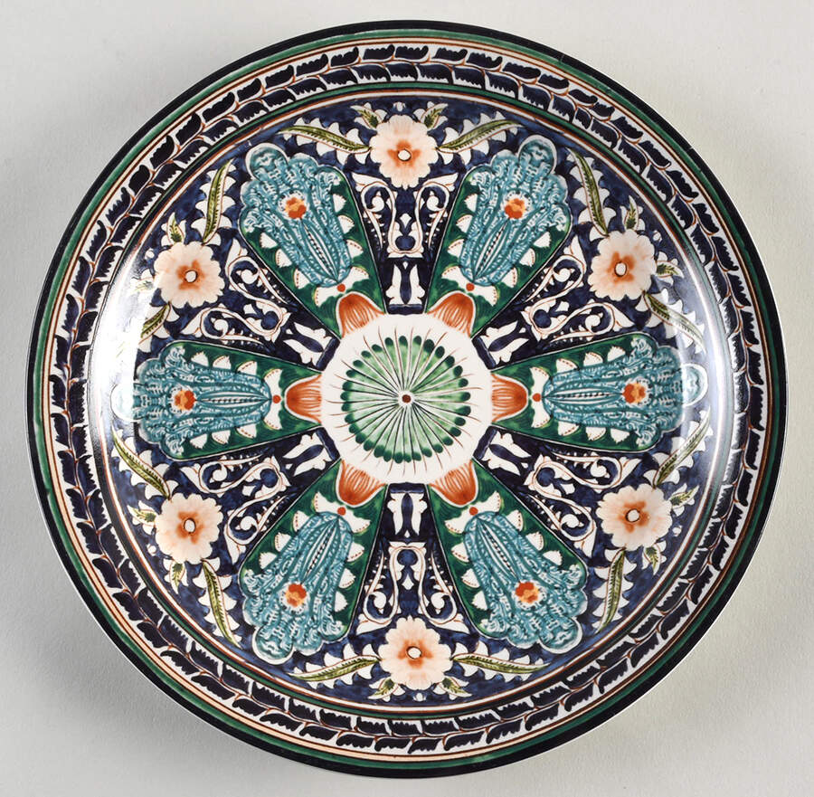 Mezze Blue Salad Plate by Pottery Barn China-1
