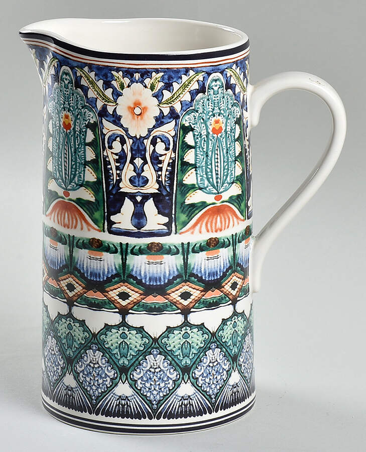 Mezze Blue 38 Oz Pitcher by Pottery Barn China-1