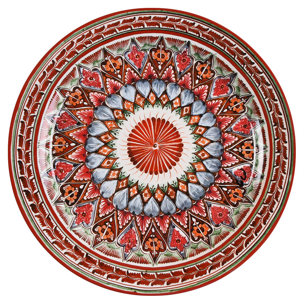 Mezze Red Dinner Plate by Pottery Barn China-1