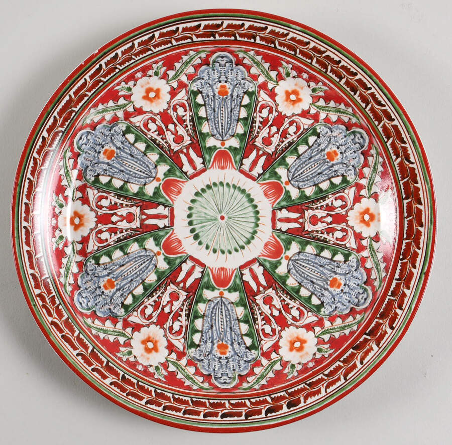 Mezze Red Salad Plate by Pottery Barn China-1