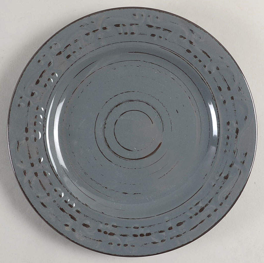 Trellis Gray Salad Plate by Pfaltzgraff-1
