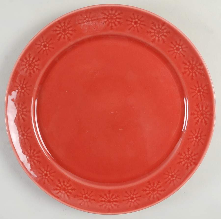 PMZ44 Red Dinner Plate by Primagera-1