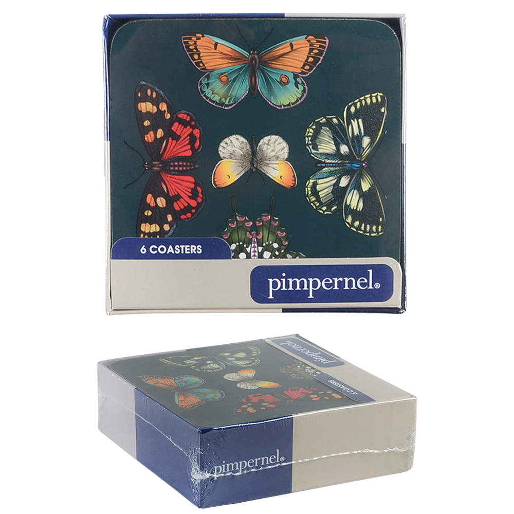 Botanic Garden Harmony Square Corkback Coaster - Set of 6 by Portmeirion-1