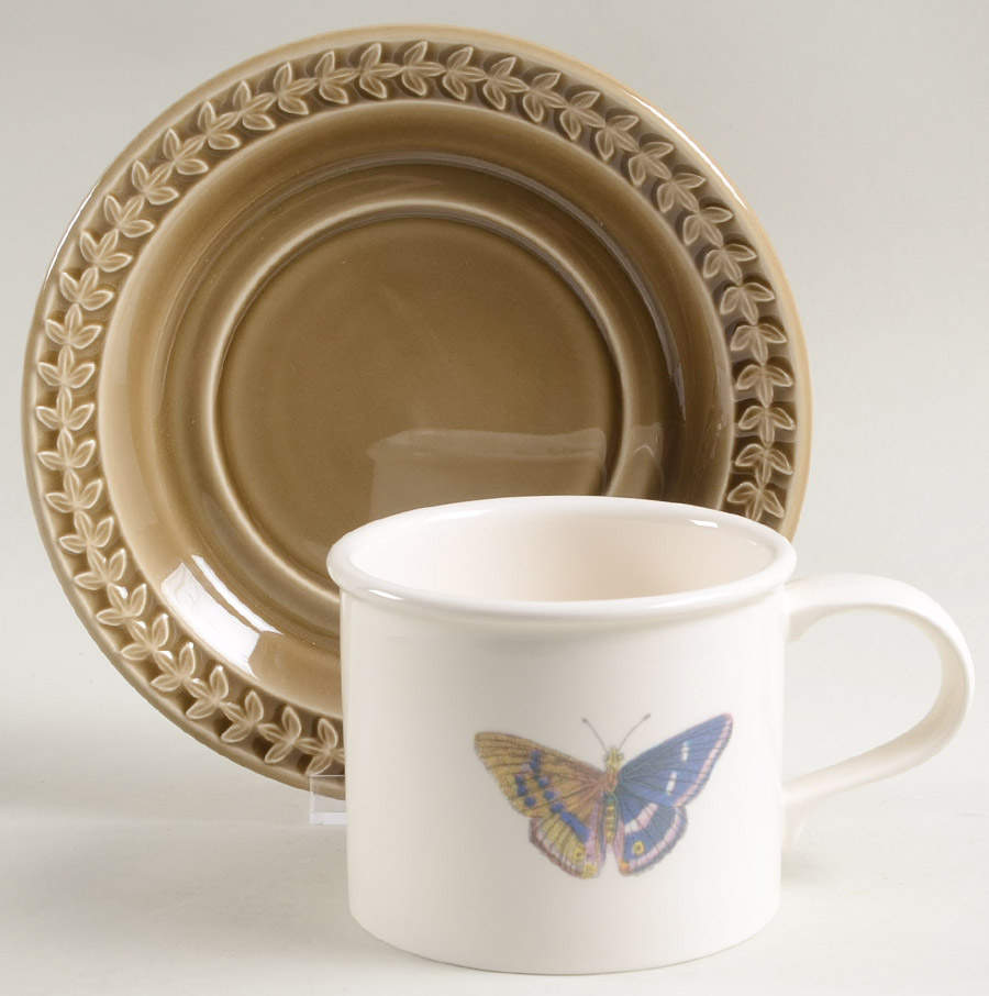 Botanic Garden Harmony Flat Cup & Saucer Set by Portmeirion-1