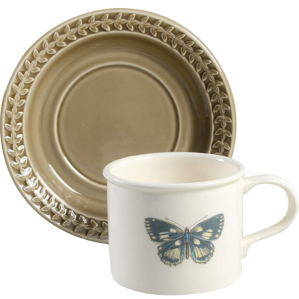 Botanic Garden Harmony Flat Cup & Saucer Set by Portmeirion-1