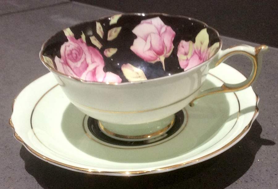 A645 Footed Cup & Saucer Set by Paragon-1