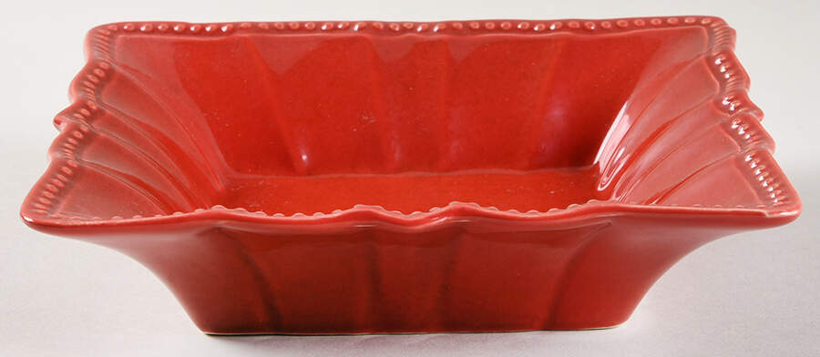 Paige Square Red Soup/Cereal Bowl by Pioneer Woman-1