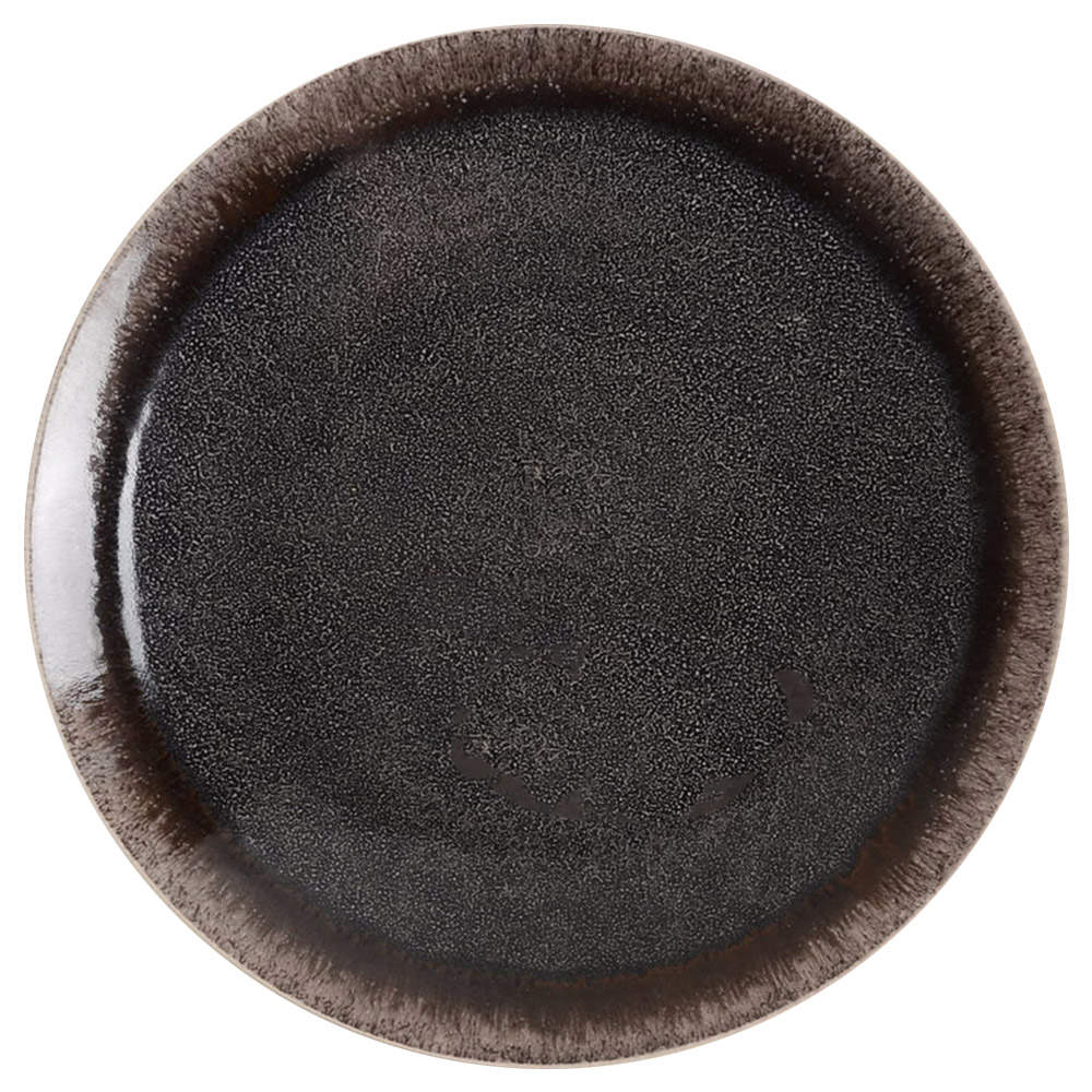 Reactive Black Dinner Plate by Pier 1-1