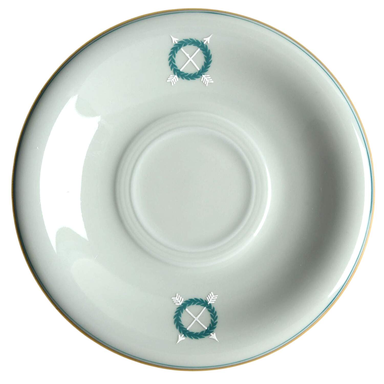 9127 Green Saucer by Pirkenhammer-1