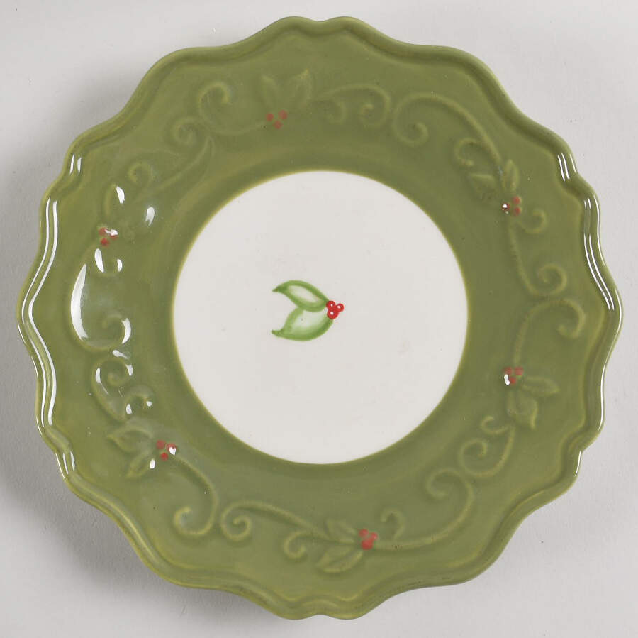 Pavillion Holiday Salad Plate by Princess House-1