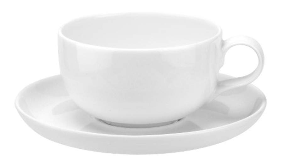 Choices White Flat Cup & Saucer Set by Portmeirion-1
