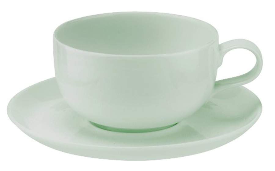 Choices Green Flat Cup & Saucer Set by Portmeirion-1
