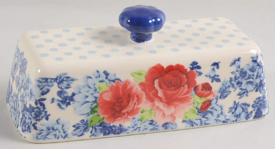 Heritage Floral Lid for 1/4 Lb Butter by Pioneer Woman-1
