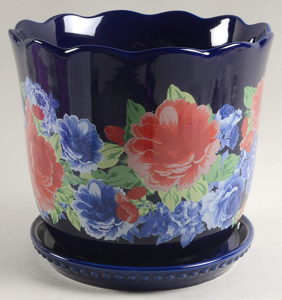 Heritage Floral 8" Planter by Pioneer Woman-1