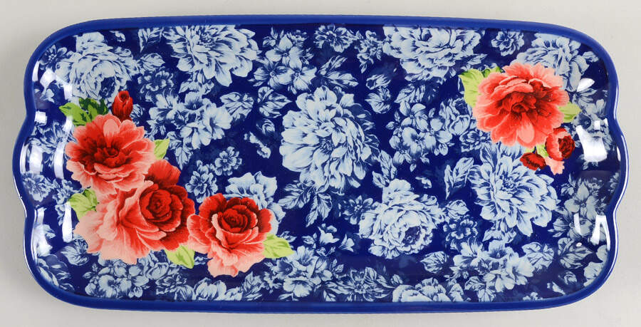 Heritage Floral 14" Rectangular Serving Platter by Pioneer Woman-1
