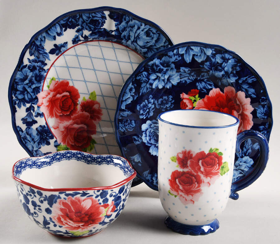 Heritage Floral 4 Piece Place Setting by Pioneer Woman-1