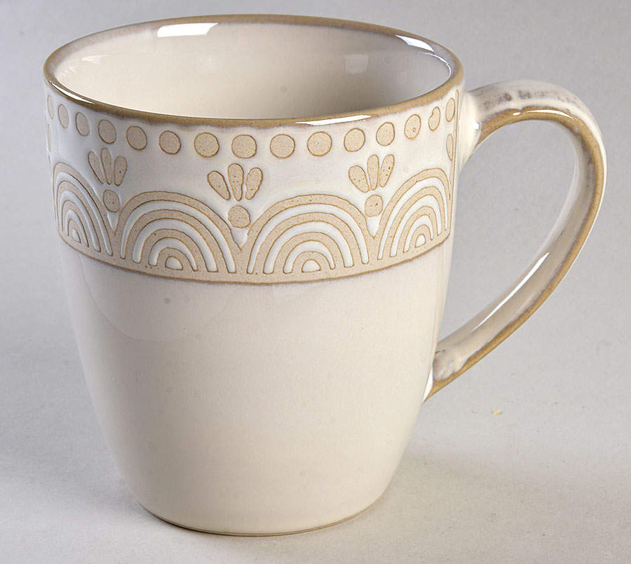 Amelia Cream (Coupe) Mug by Pfaltzgraff-1