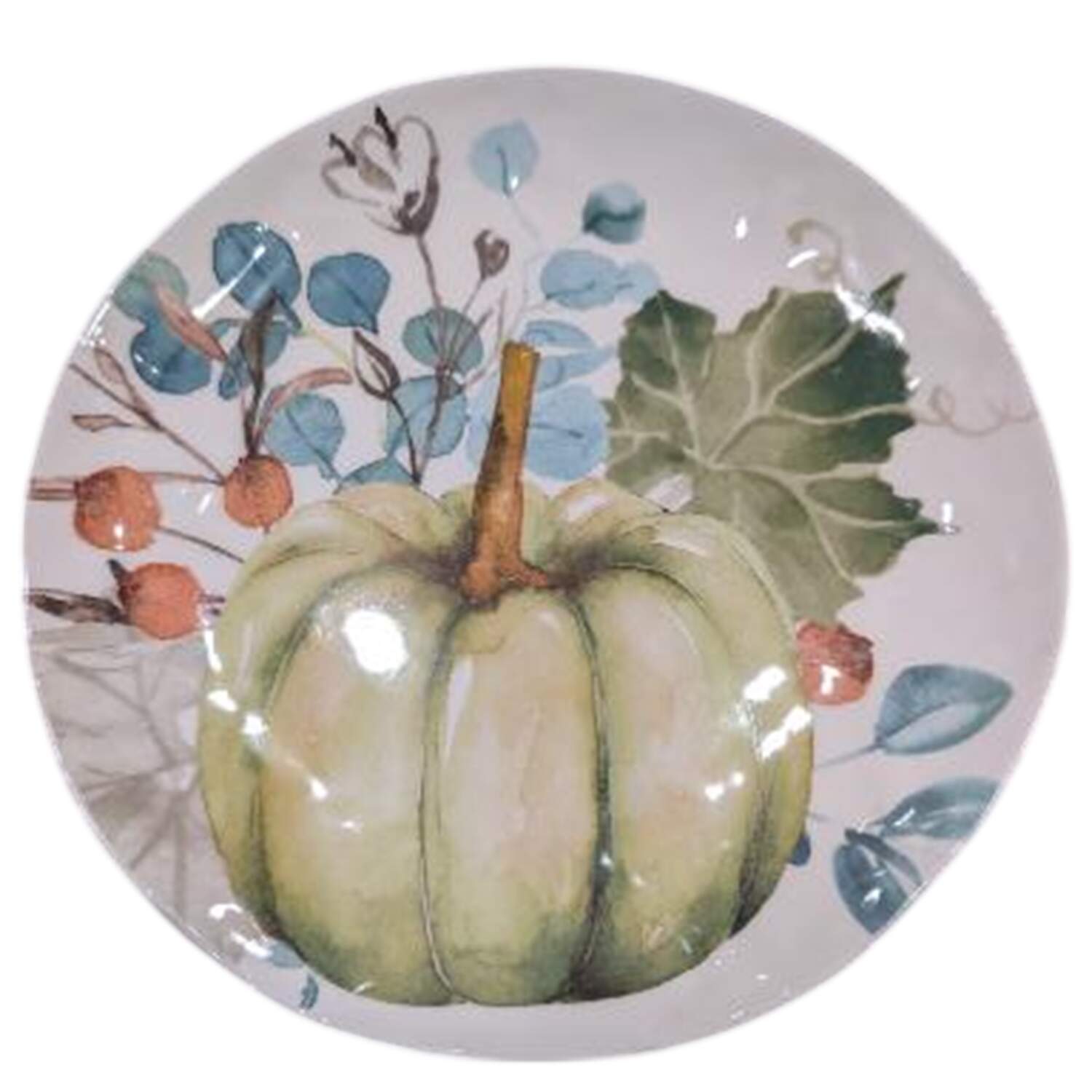 Watercolor Pumpkin Salad Plate by Pier 1-1