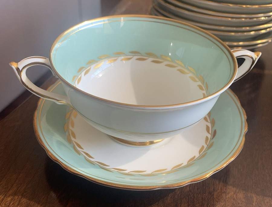Z1180 Footed Cream Soup Bowl & Saucer Set by Paragon-1