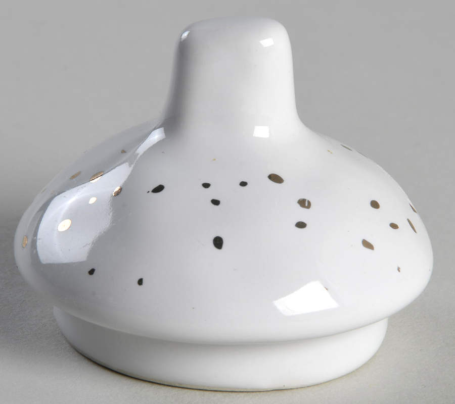 Gold Pine Tree Lid for Sugar Bowl by Potter's Studio-1