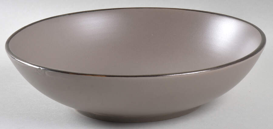 Hadlee Grey 7" Individual Pasta Bowl by Pfaltzgraff-1