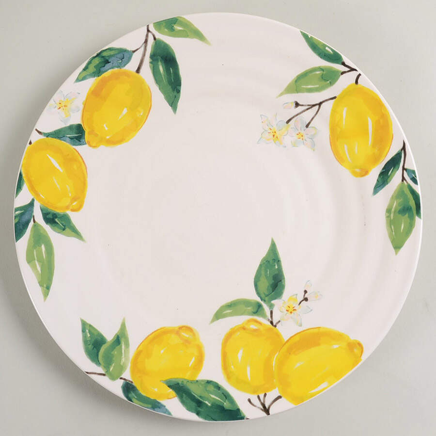 Lemon Dinner Plate by Pier 1-1