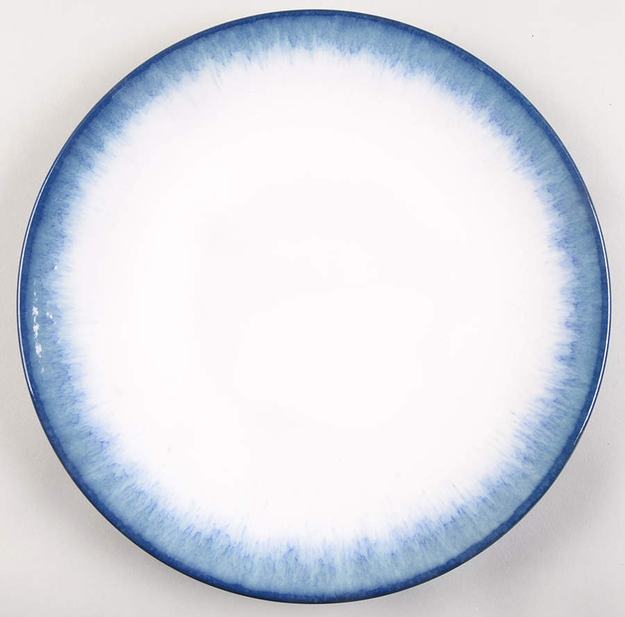 Dip Dye Azure Dinner Plate by Pier 1-1