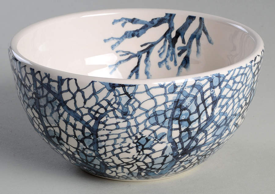 Sea Adventure Coral Soup/Cereal Bowl by Pier 1-1