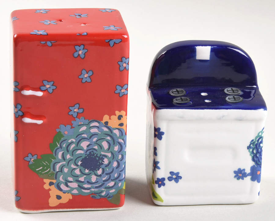 Dazzling Dahlias Figural Salt & Pepper Set by Pioneer Woman-1