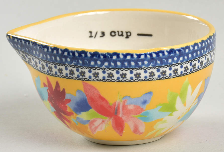 Dazzling Dahlias 1/3 Cup Measuring Cup by Pioneer Woman-1