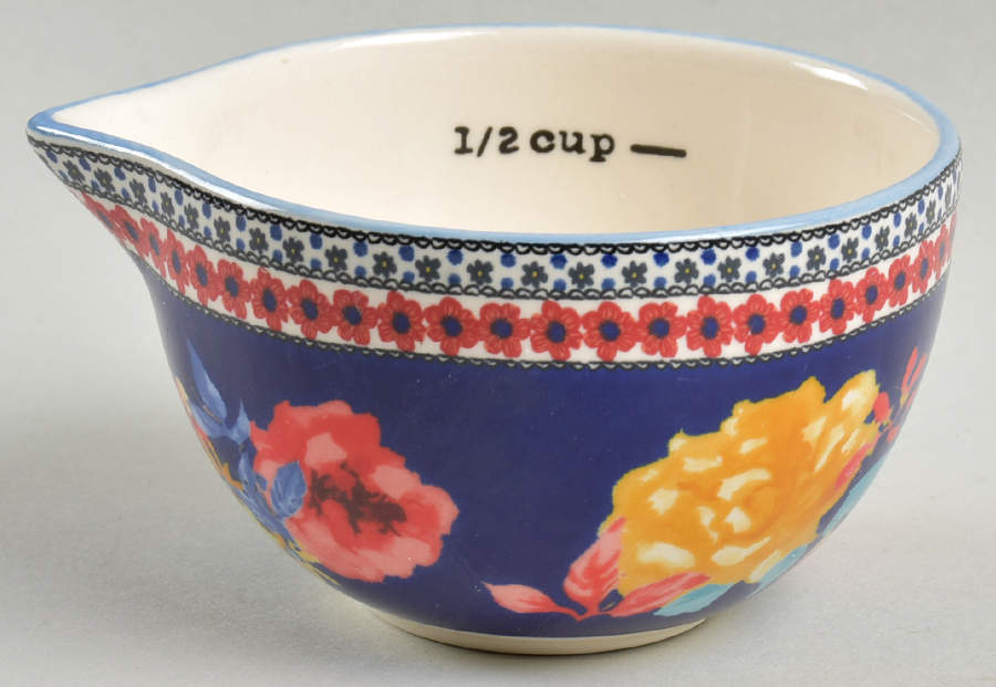 Dazzling Dahlias 1/2 Cup Measuring Cup by Pioneer Woman-1