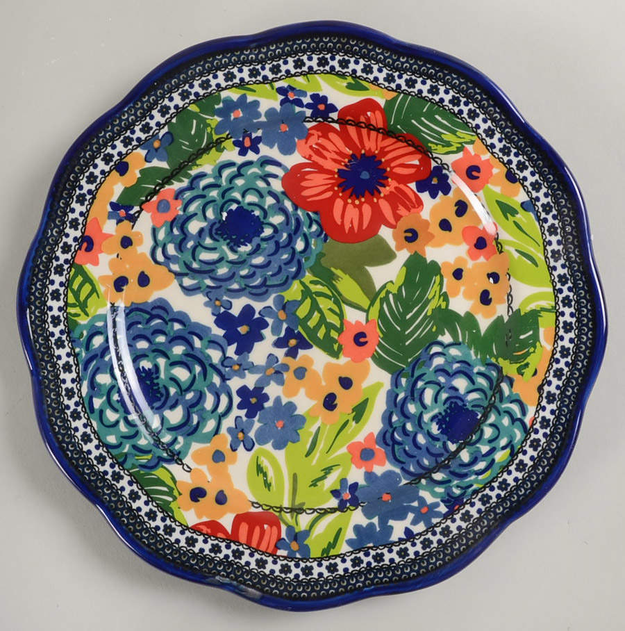 Dazzling Dahlias Salad Plate by Pioneer Woman-1