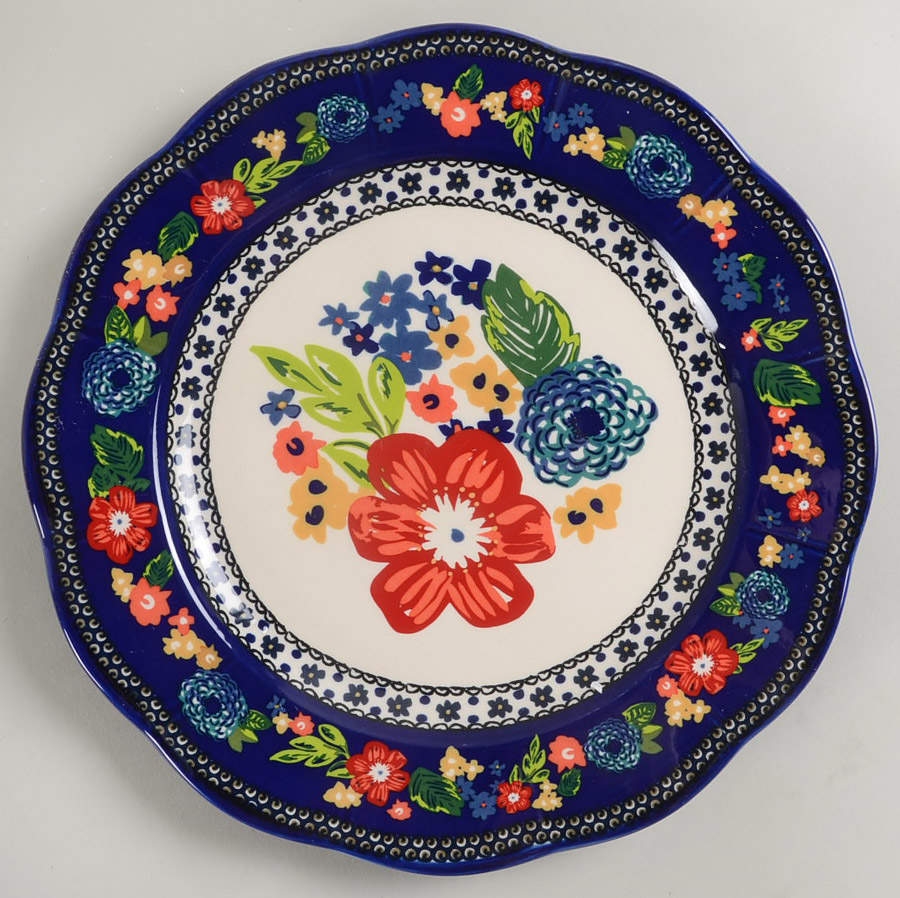 Dazzling Dahlias Dinner Plate by Pioneer Woman-1