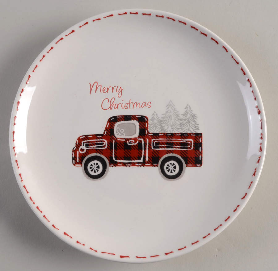 Country Plaid Stitch Salad Plate by Potter's Studio-1