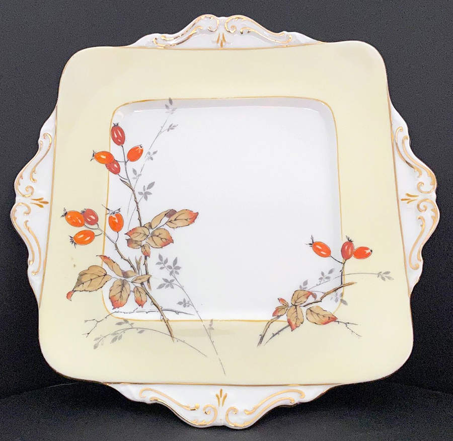 September Square Cake Plate by Paragon-1