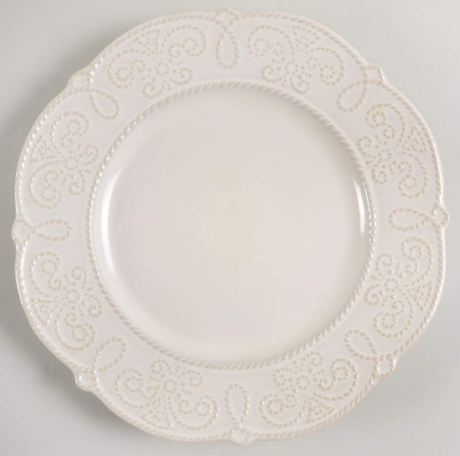 Abby White Salad Plate by Pfaltzgraff-1