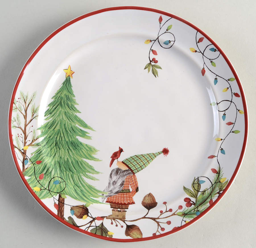 Forest Gnome Salad Plate by Pottery Barn China-1
