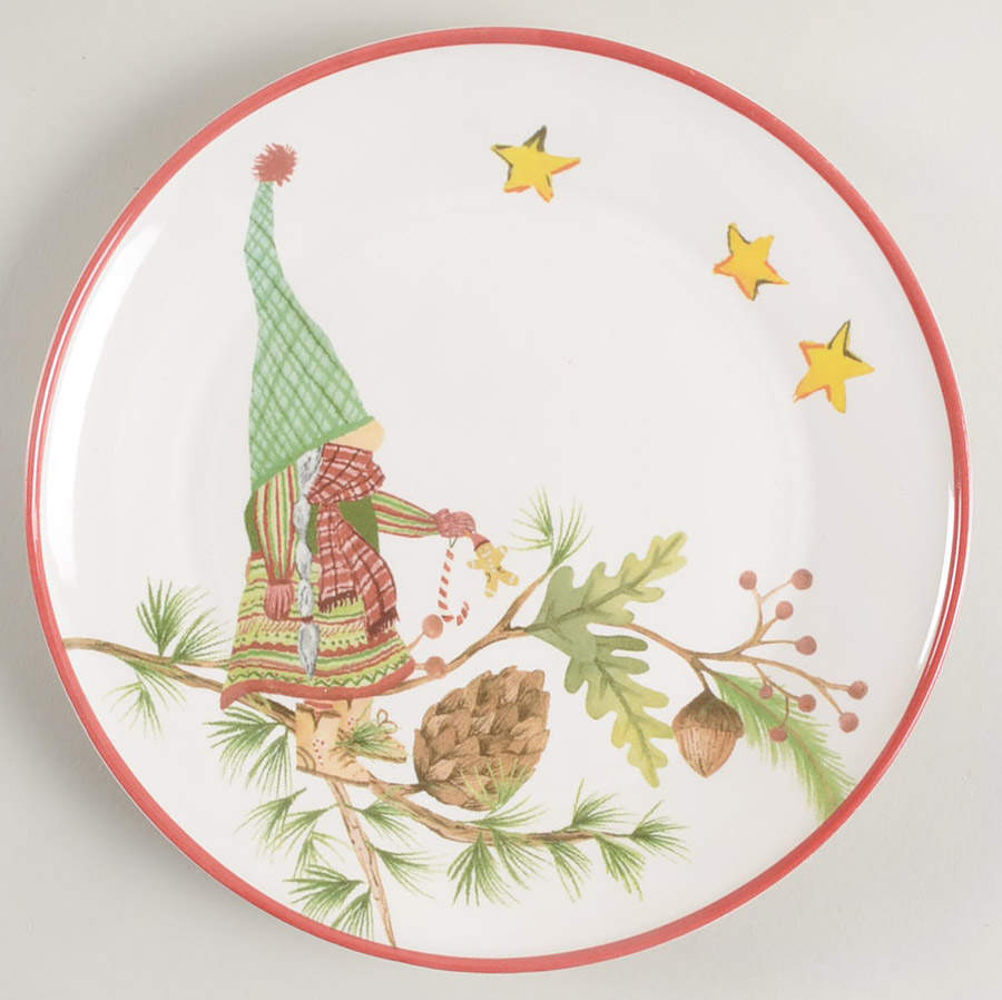 Forest Gnome Appetizer Plate by Pottery Barn China-1