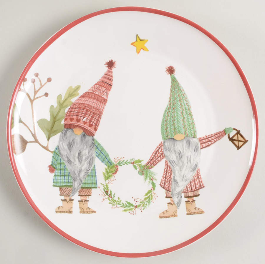 Forest Gnome Appetizer Plate by Pottery Barn China-1