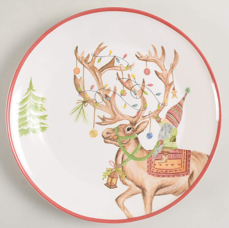 Forest Gnome Appetizer Plate by Pottery Barn China-1
