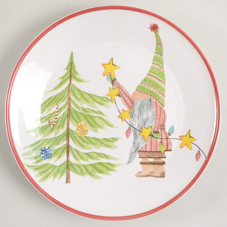 Forest Gnome Appetizer Plate by Pottery Barn China-1