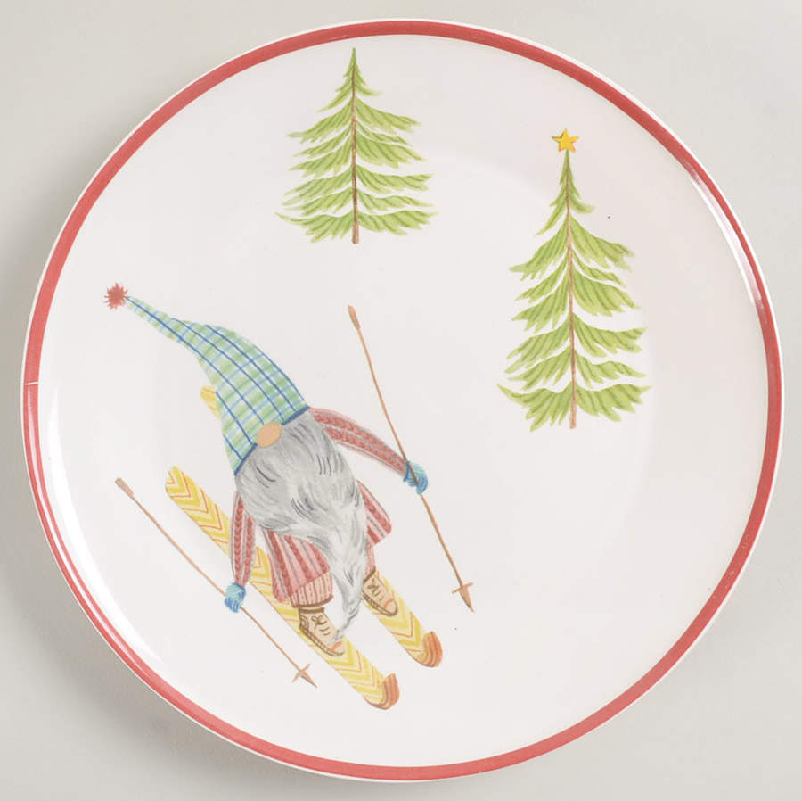 Forest Gnome Appetizer Plate by Pottery Barn China-1
