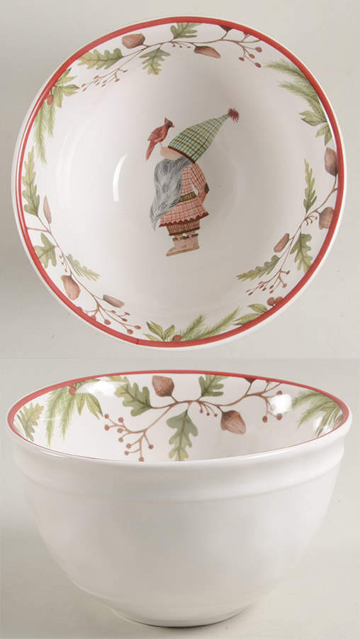 Forest Gnome Soup/Cereal Bowl by Pottery Barn China-1