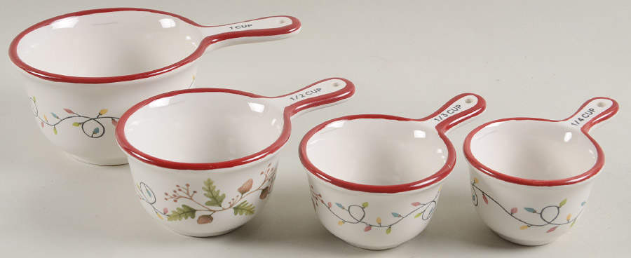 Forest Gnome Measuring Cup Set (1 Cup,1/2 Cup,1/3 Cup,1/4 Cup) by Pottery Barn China-1