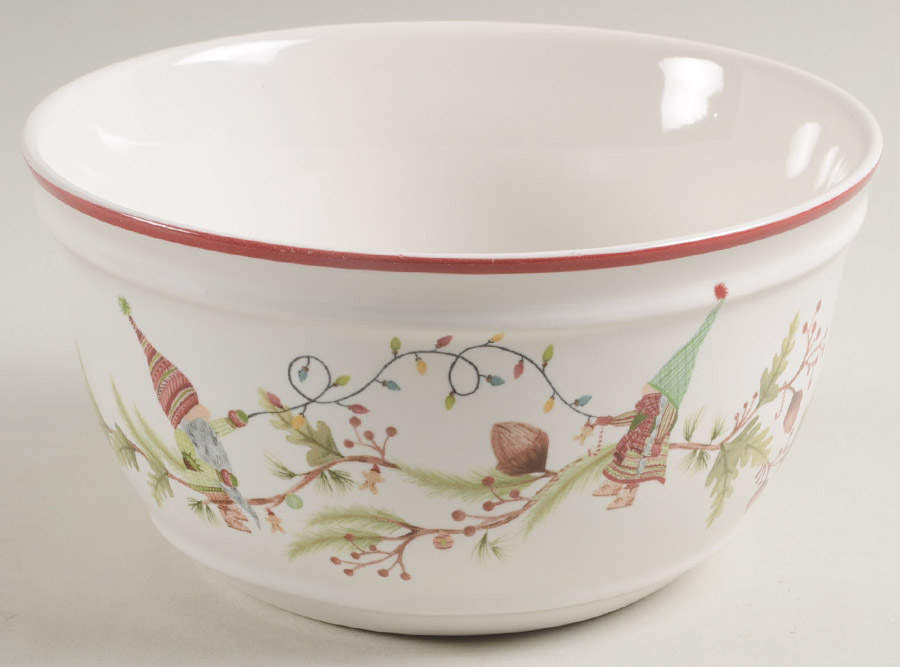 Forest Gnome 6" Mixing Bowl by Pottery Barn China-1