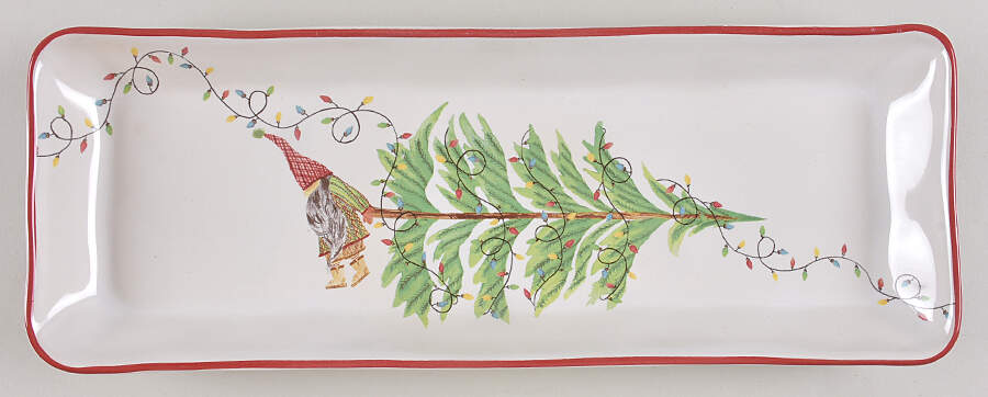 Forest Gnome Cookie Tray by Pottery Barn China-1