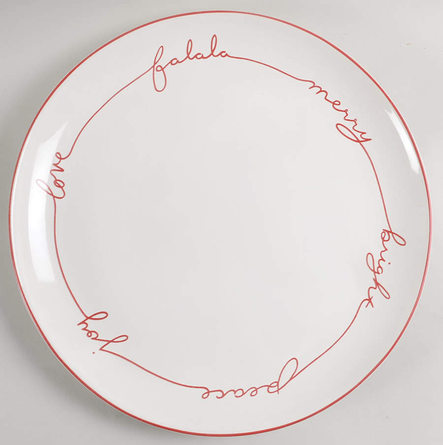 Tahoe Fair Isle 14" Chop Plate (Round Platter) by Pottery Barn China-1