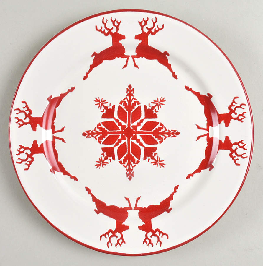Tahoe Fair Isle Salad Plate by Pottery Barn China-1