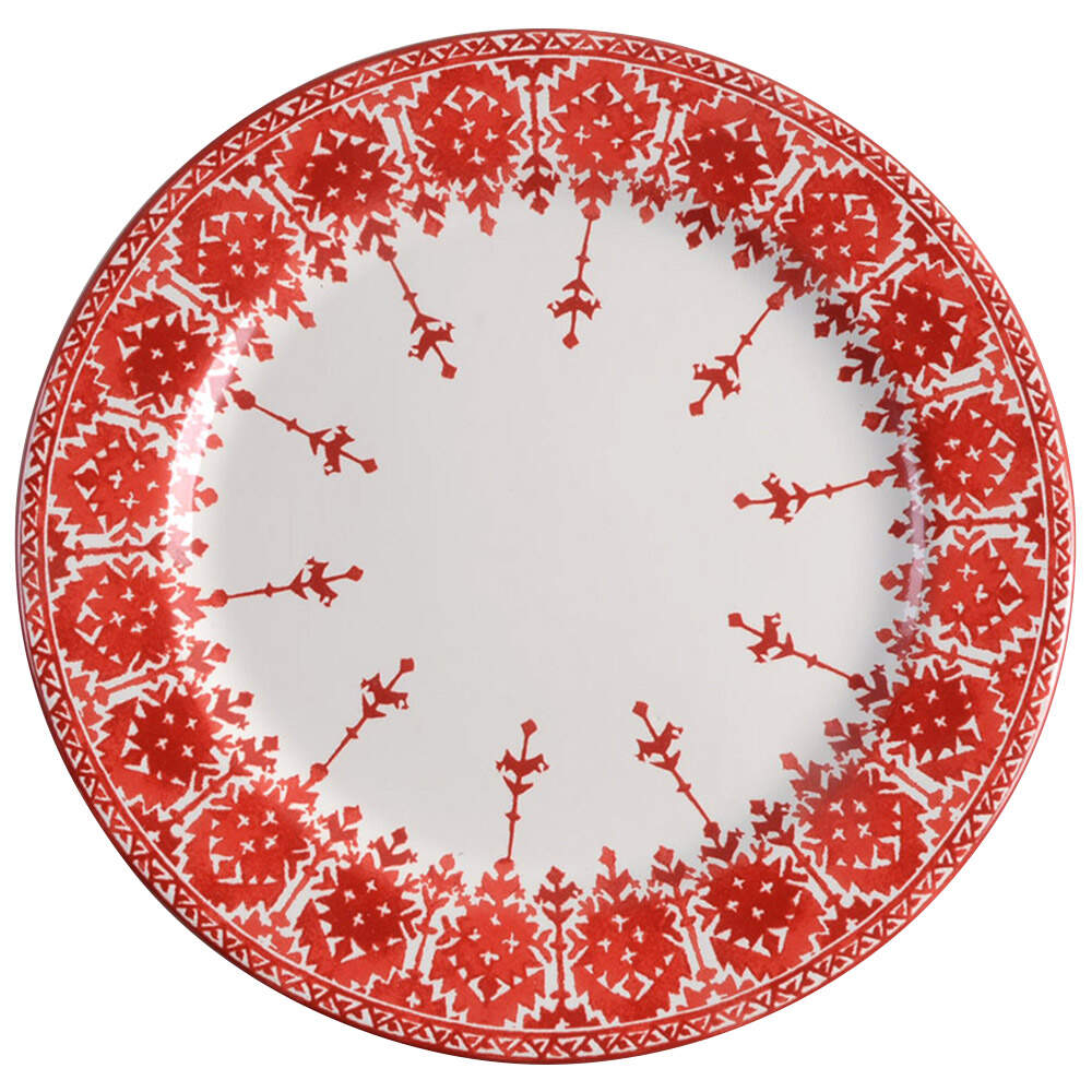 Tahoe Fair Isle Salad Plate by Pottery Barn China-1