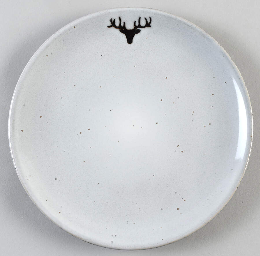 Rustic Reindeer Salad Plate by Pottery Barn China-1